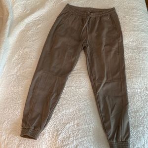 Zara Suede Jogger Pant size S